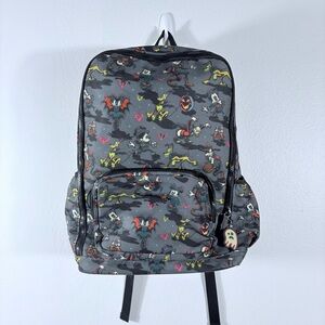 Disney Halloween Mickey Pluto Donald Goofy Character Backpack 17”